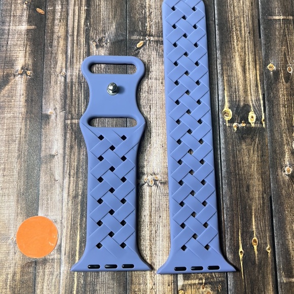 5for$10 Dull Lavender Purple 42mm/44mm/45mm Adjustable Apple Watch Bands Woven - Picture 4 of 4